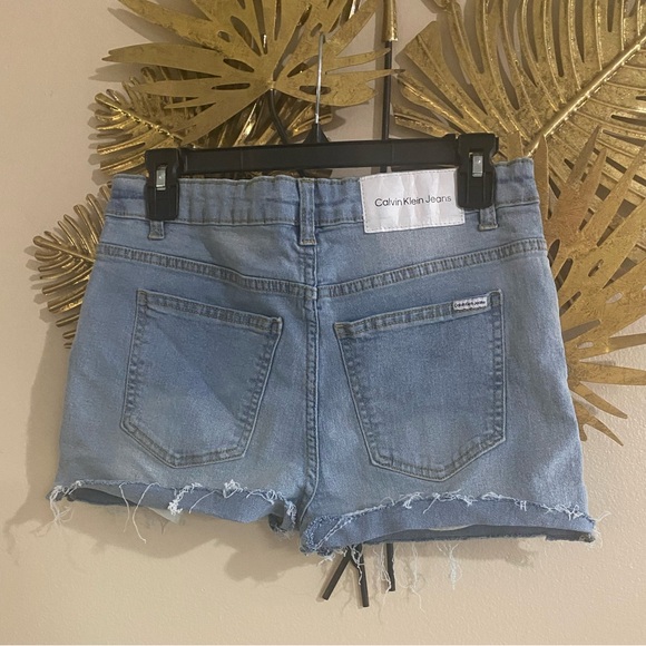 Calvin Klein Jeans Light Blue Women's Jean Shorts - Picture 2 of 5